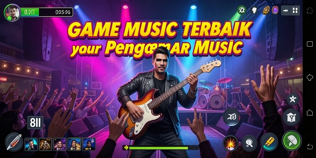 Tampilan gameplay <strong>8II</strong> yang seru untuk para penggemar musik.