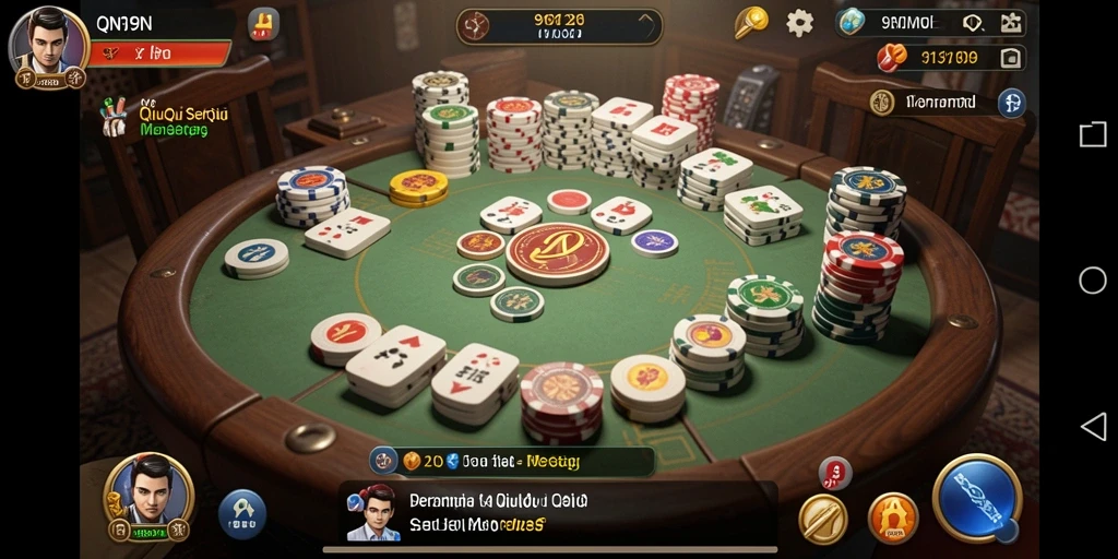 Tampilan menarik dari gameplay 9N9N yang seru dan kompetitif.