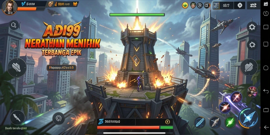 Tampilan menara pertahanan dalam aksi di ADI99.