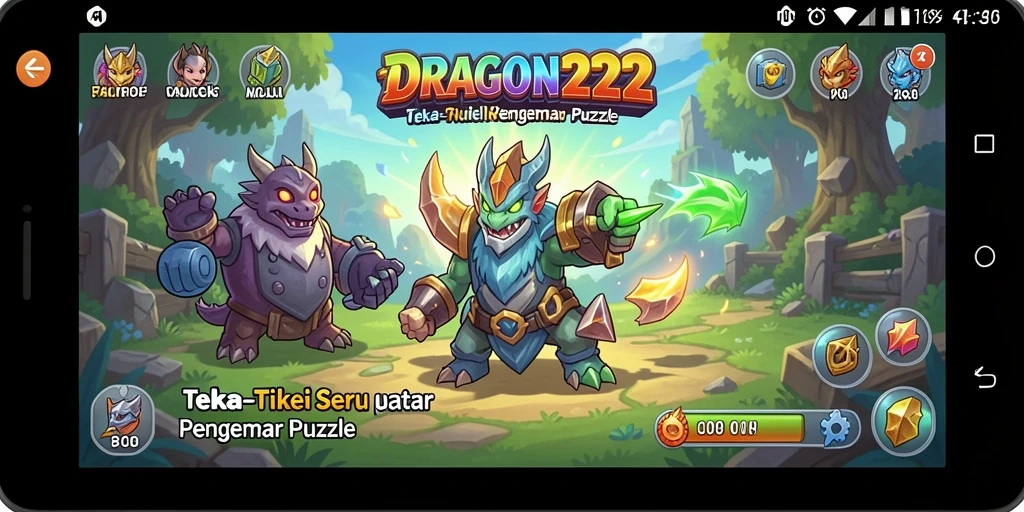 Tampilan gameplay puzzle yang menarik di DRAGON222.