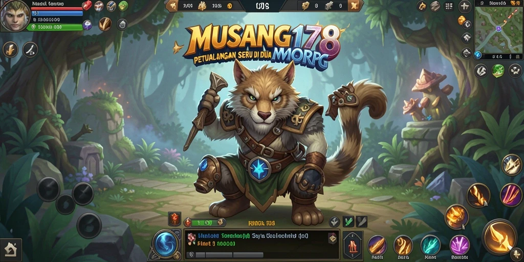 Tangkapan layar gameplay MMORPG yang menarik dan menantang.