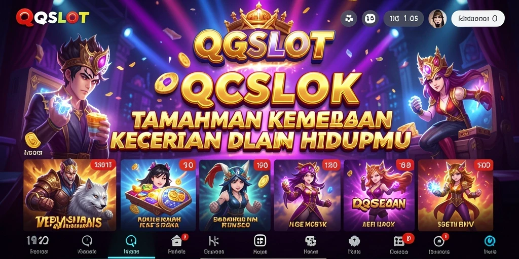 Tampilan gameplay QQSLOT dengan grafis menarik dan tema beragam.
