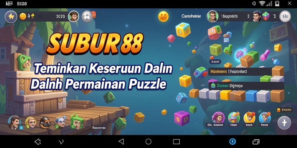 Tampilan gameplay SUBUR88 yang menantang dan penuh warna.