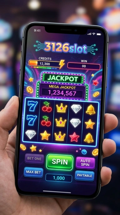 Tampilan utama aplikasi 3126slot yang menarik.